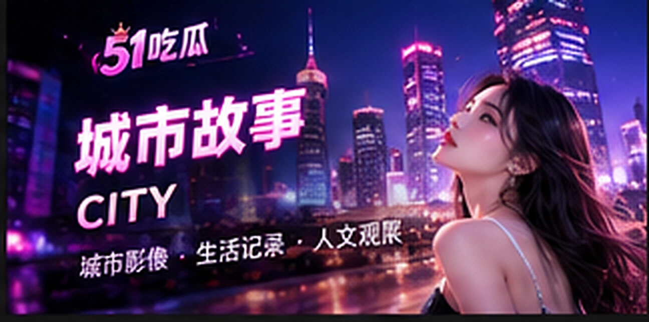 城市漫游册原创主题图